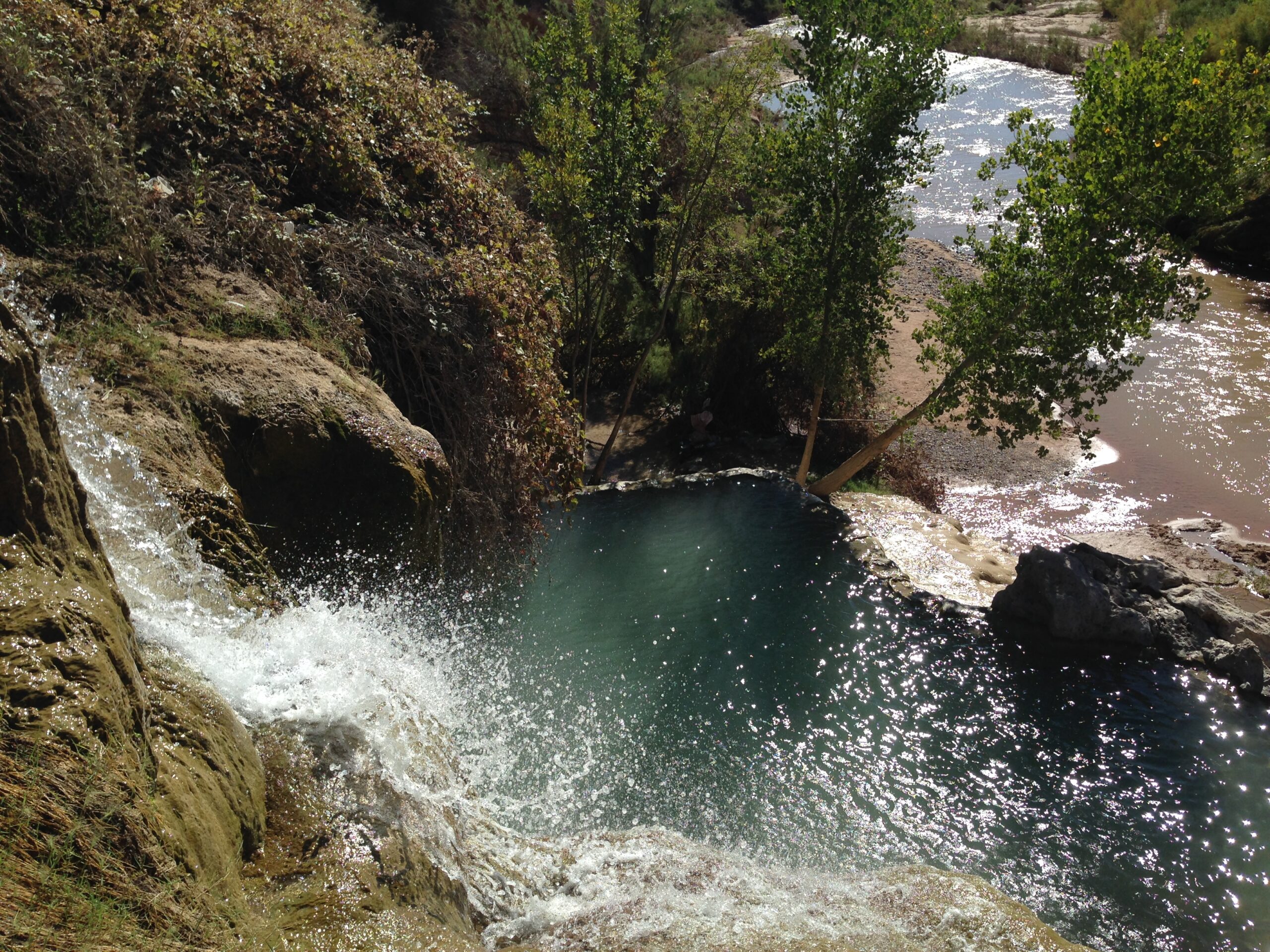 Natural Swimming Hole and Waterfall in Southern Utah